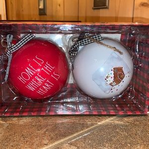 Rae Dunn “Home Is Where The Heart Is” Ornaments
